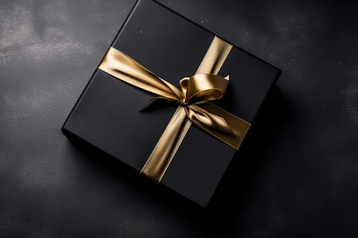 Caja de regalo con lazo